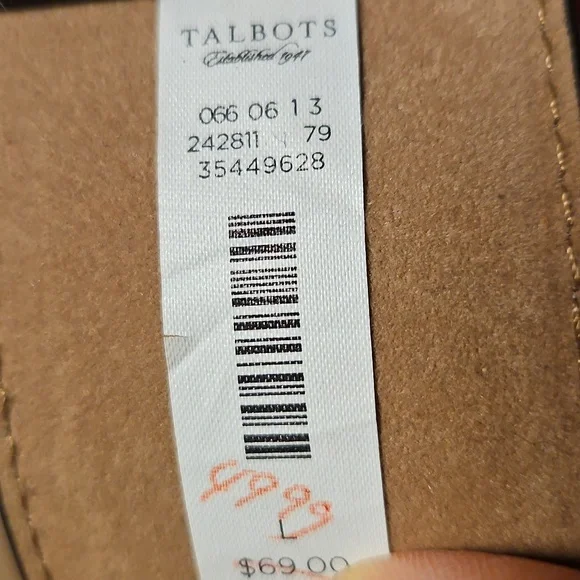 Talbots Zebra Print Calf Hair Belt - Picture 4 of 5